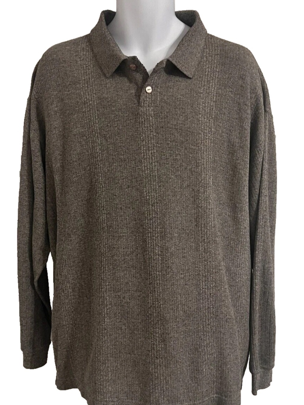 Knightsbridge Men's Long Sleeve Polo Sweater Size XL